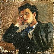 Ernst Josephson portratt av jacob hagg oil painting